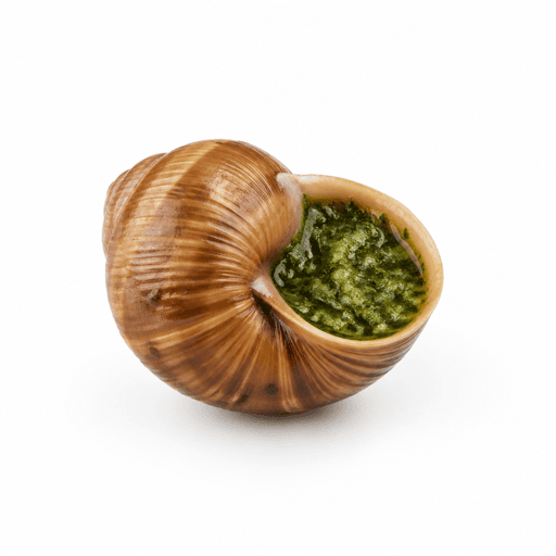 Escargot en sauce au beurre persillé