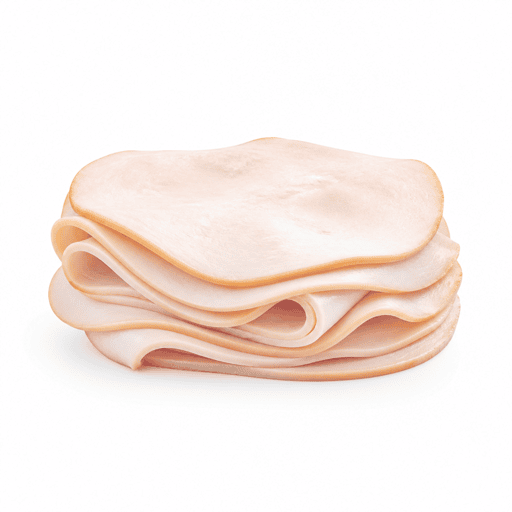 Jambon de poulet ou blanc de poulet en tranche