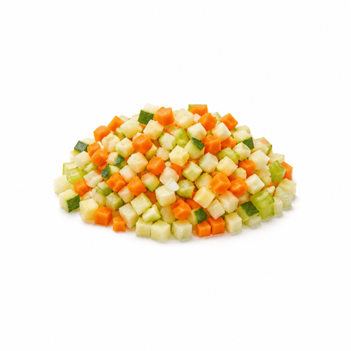 Julienne ou brunoise de légumes