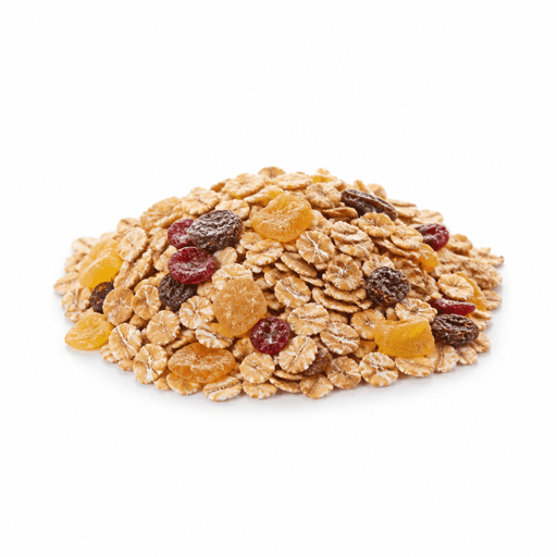 Muesli floconneux aux fruits