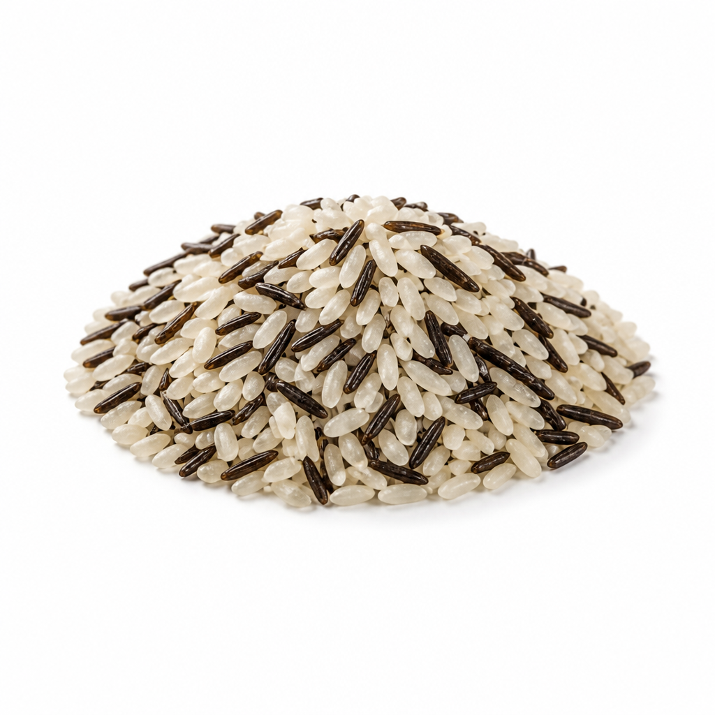Riz blanc et riz sauvage
