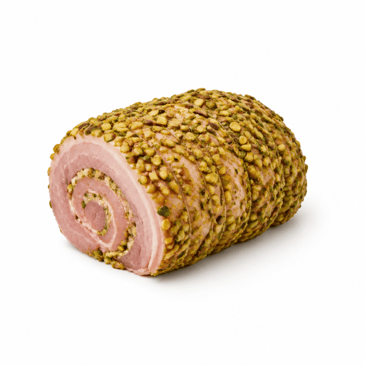 Roulade de porc pistachée