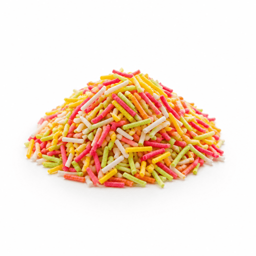 Vermicelles multicolores