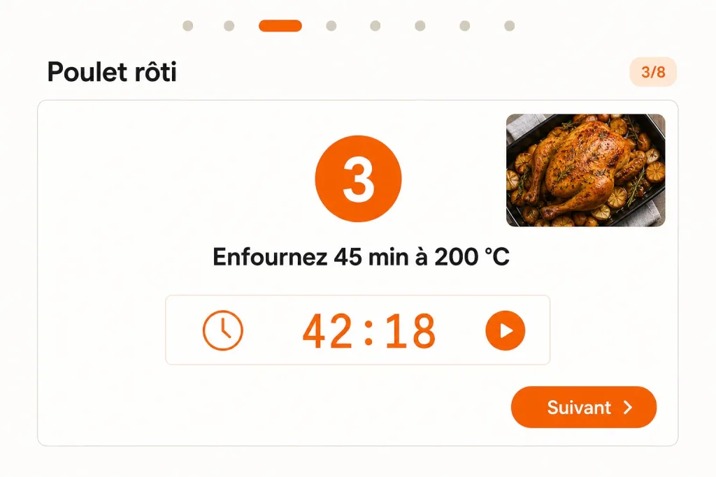 Mode cuisine pas à pas