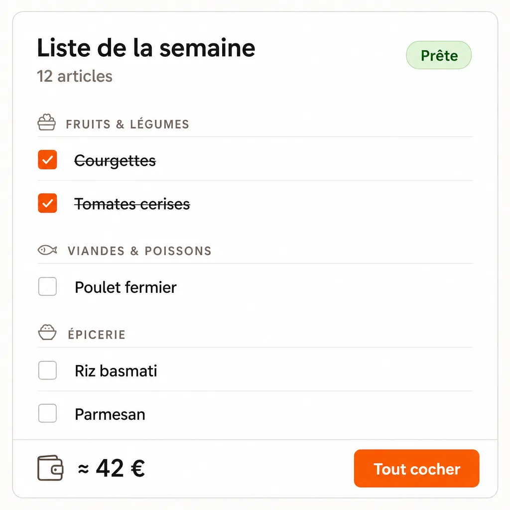 Cuisinez et faites vos courses