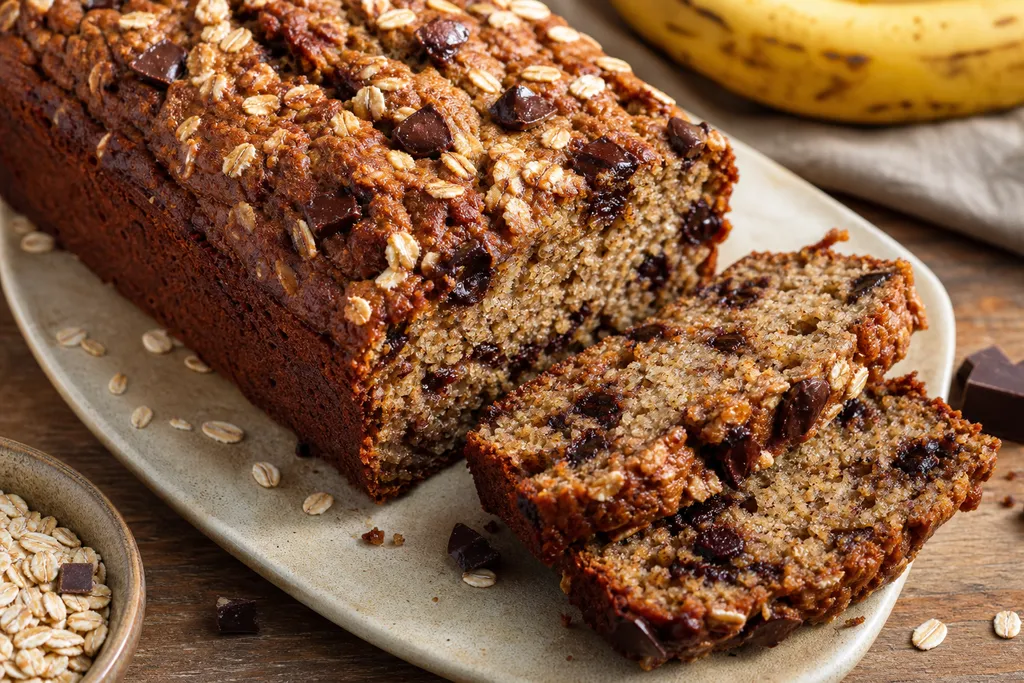 Banana Bread aux Flocons d'Avoine