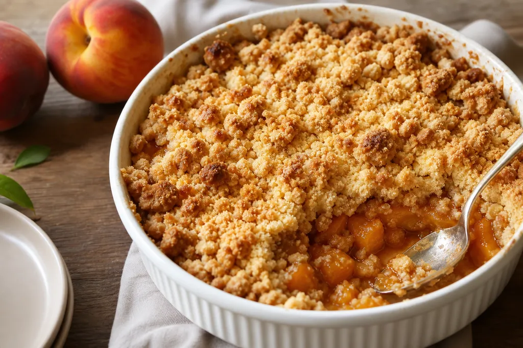 Crumble aux Pêches