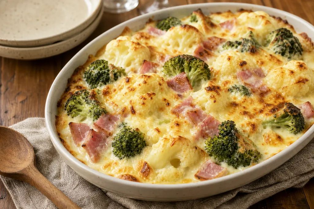 Brocoli et Chou-Fleur Gratinés