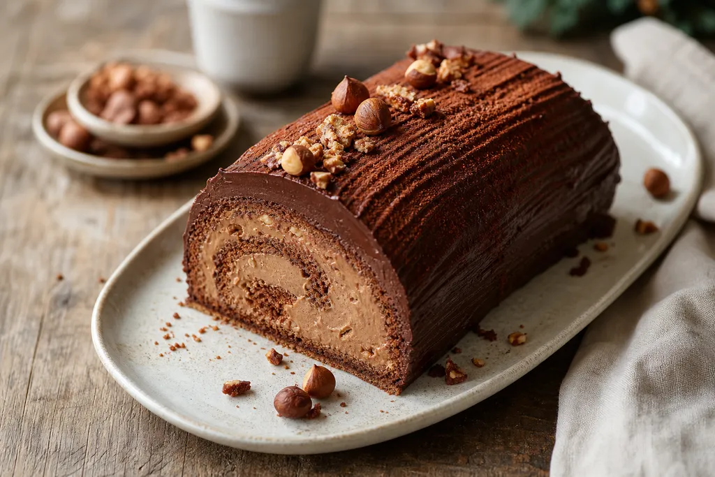 Bûche Chocolat-Praliné
