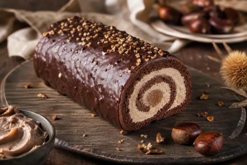 Bûche Crème de Marrons et Mascarpone