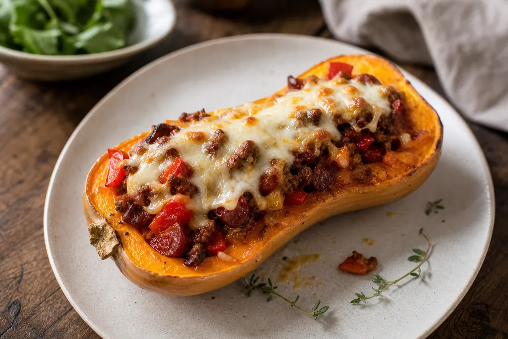 Butternut Farcie Viande Hachée