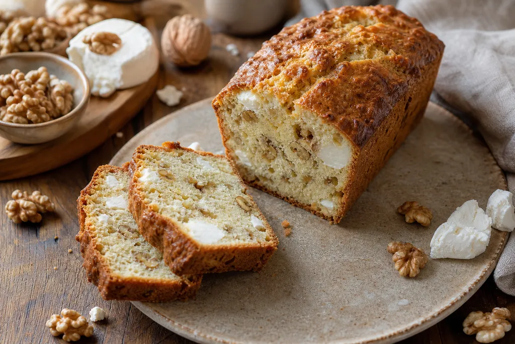 Cake Chèvre et Noix