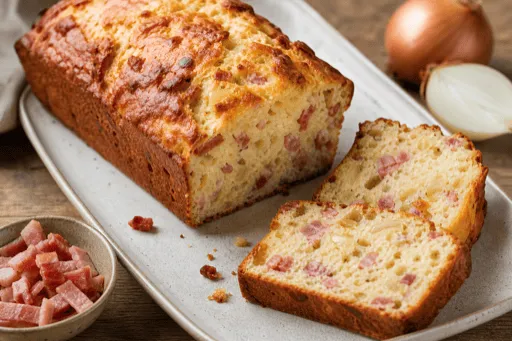 Cake aux Lardons et Oignons