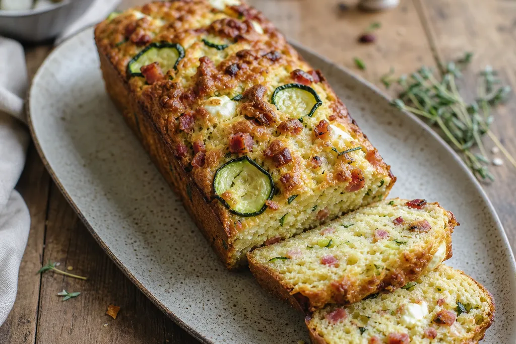 Cake Courgette et Lardons