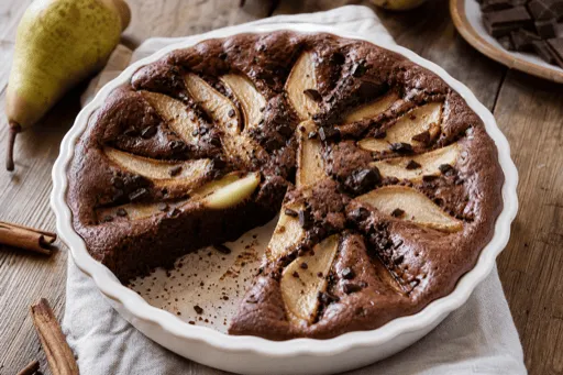 Clafoutis Poire Chocolat