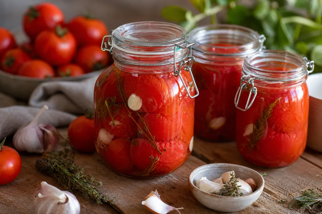 Conserve de Tomates en Bocaux
