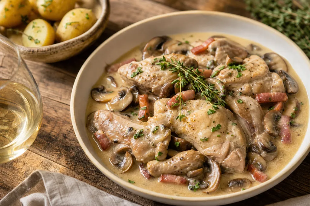 Coq au Vin Blanc