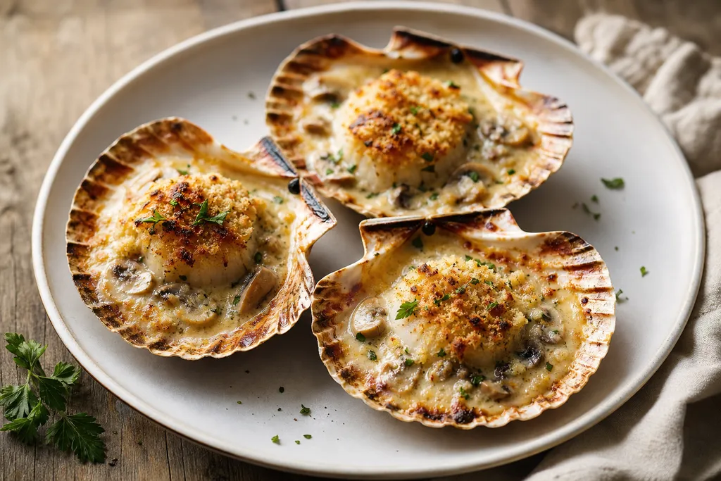 Coquilles Saint-Jacques au Four