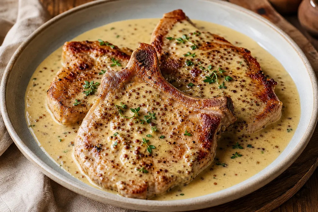 Côte de Porc à la Moutarde