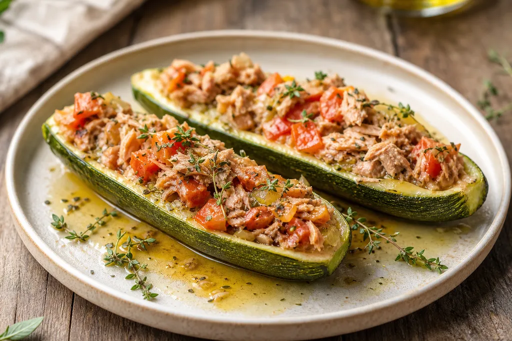 Courgette Farcie au Thon
