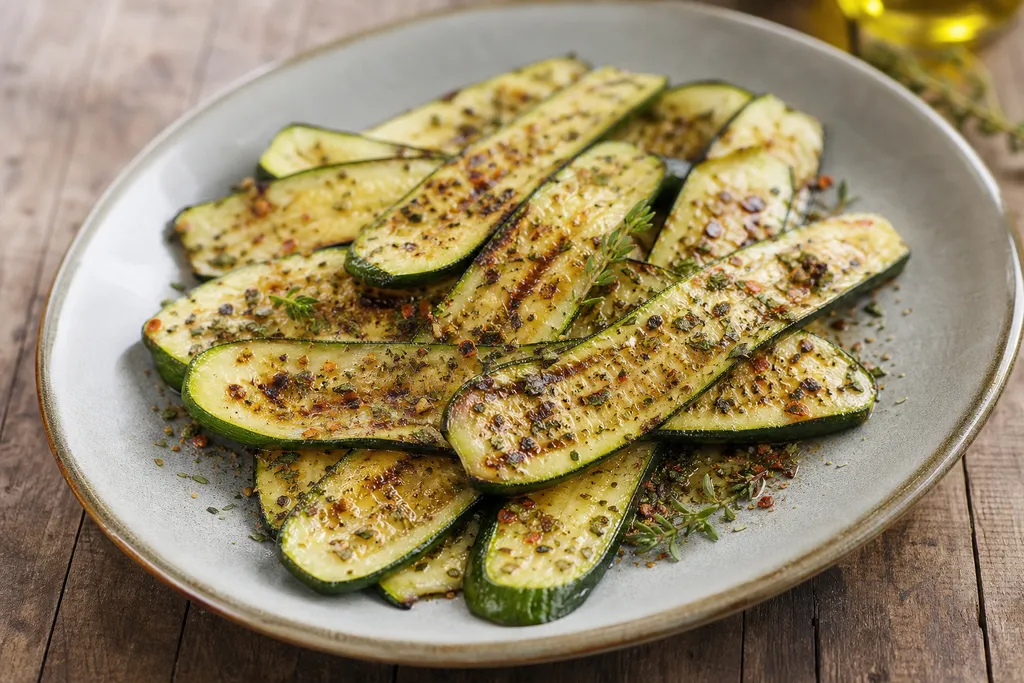 Courgettes à la Plancha