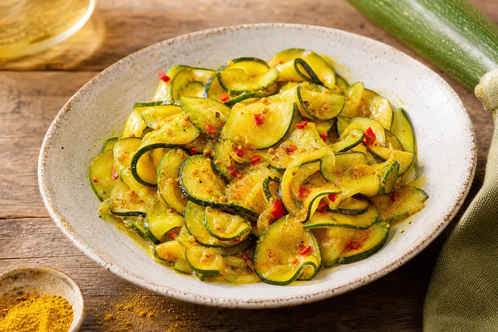Courgettes au Vinaigre et Curry