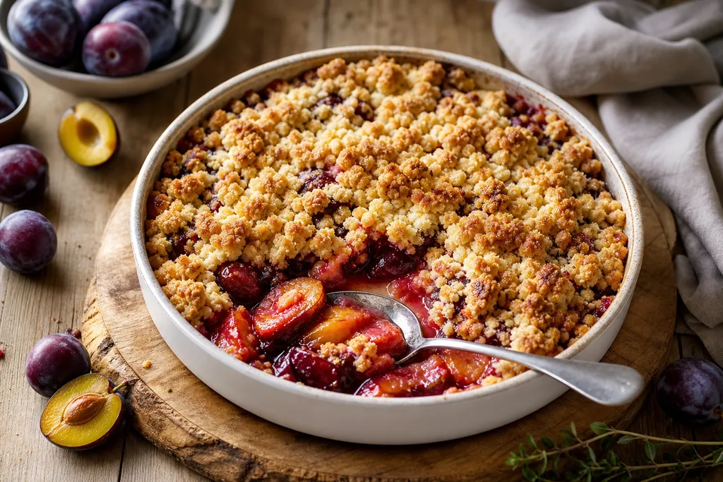 Crumble aux Prunes