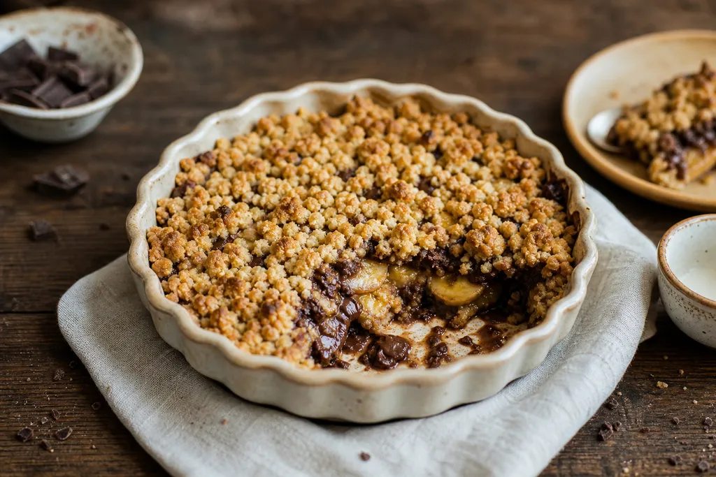 Crumble Banane-Chocolat