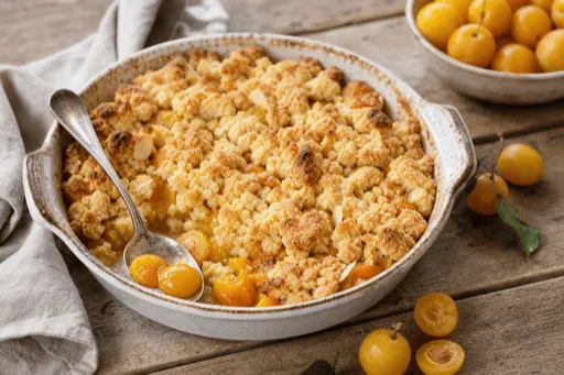 Crumble aux Mirabelles