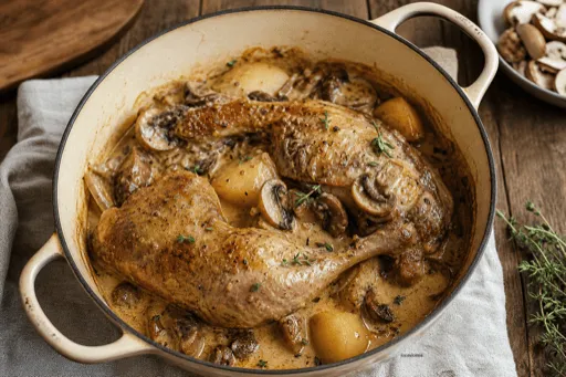 Cuisse de Pintade en Cocotte