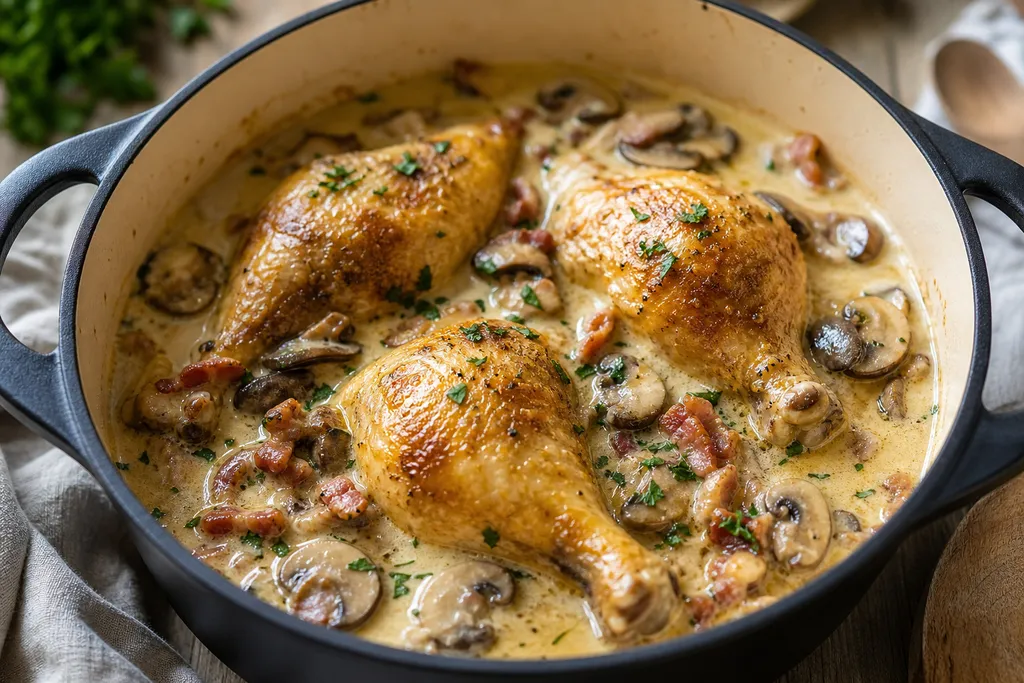 Cuisse de Poulet en Cocotte