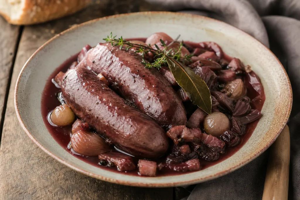 Diots au Vin Rouge