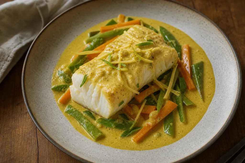 Dos de Cabillaud Lait de Coco Curry