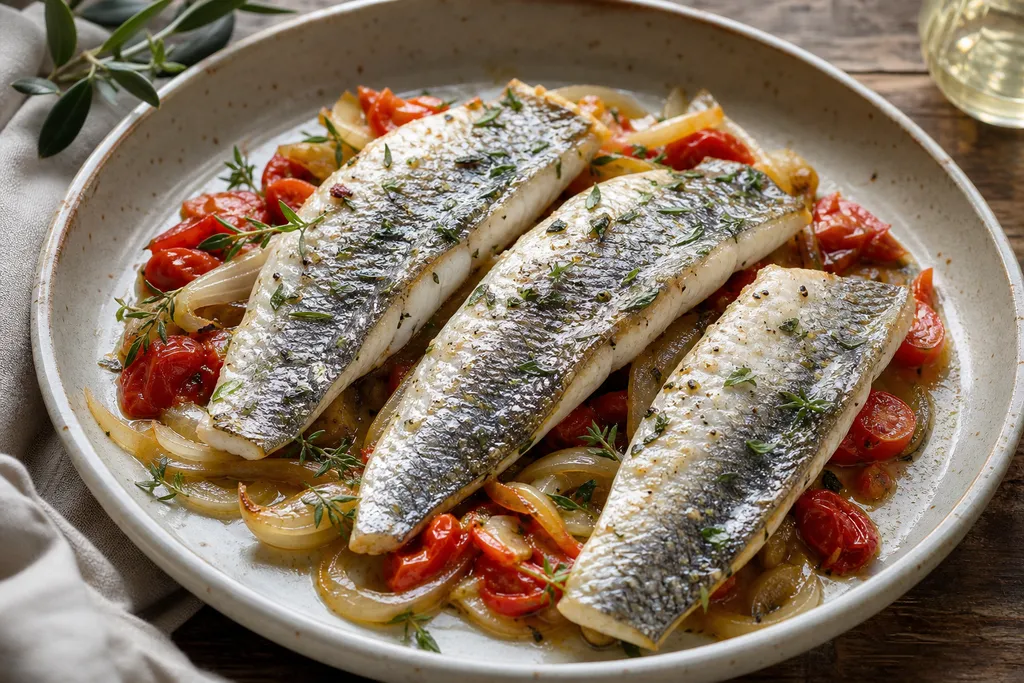 Filet de Loup de Mer au Four