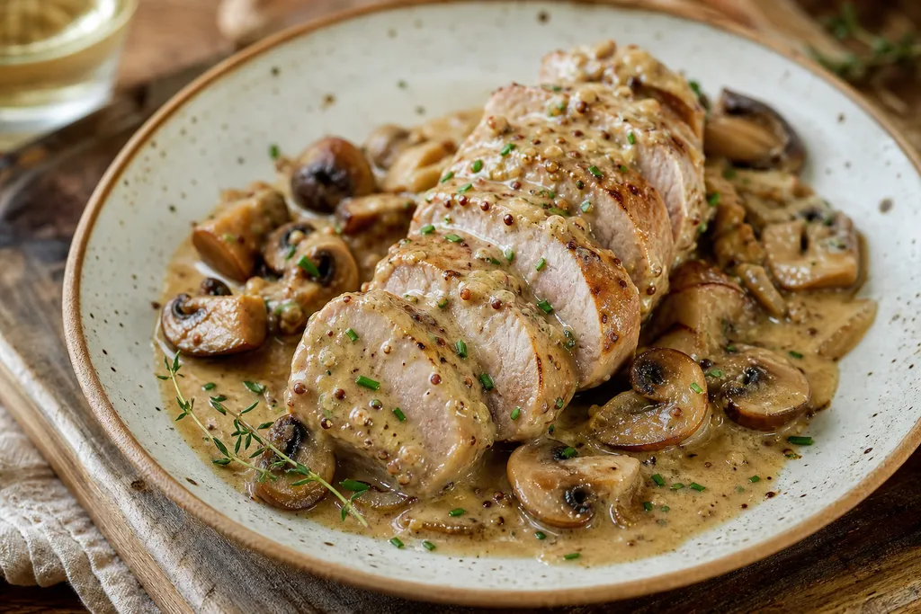 Filet Mignon de Porc à la Moutarde