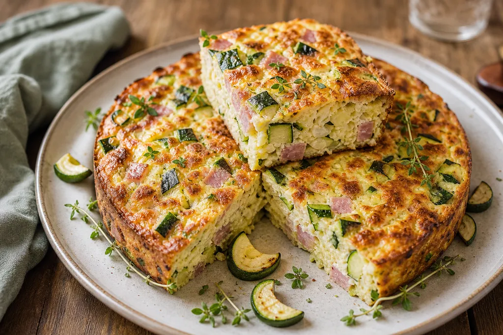 Flan de Courgette au Jambon