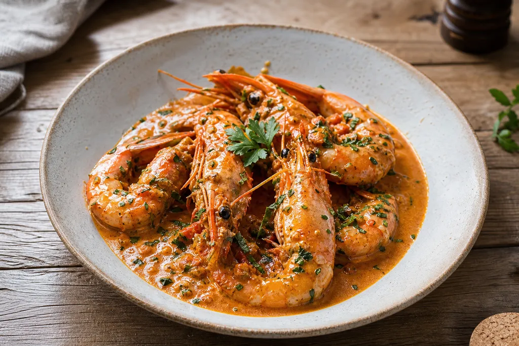 Gambas à l'Armoricaine