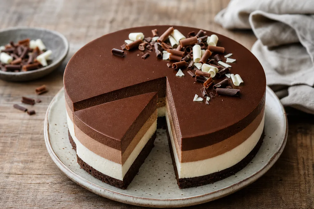 Gâteau Trois Chocolats