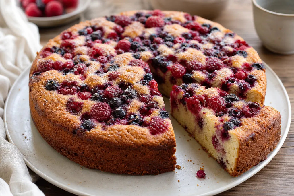 Gâteau aux Fruits Rouges