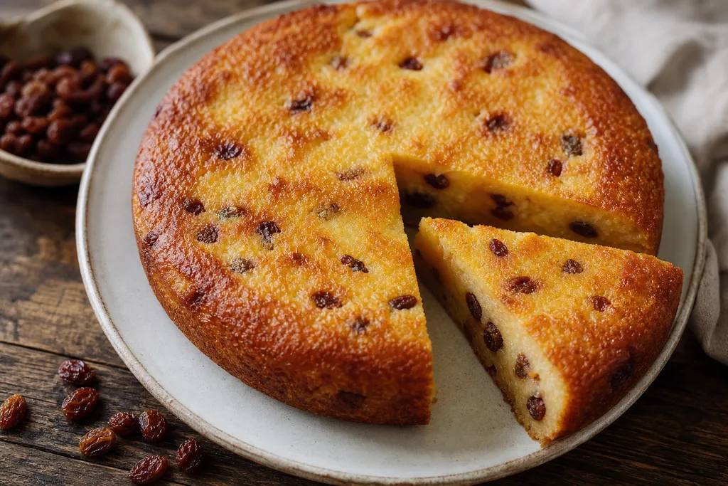 Gâteau de Semoule aux Raisins