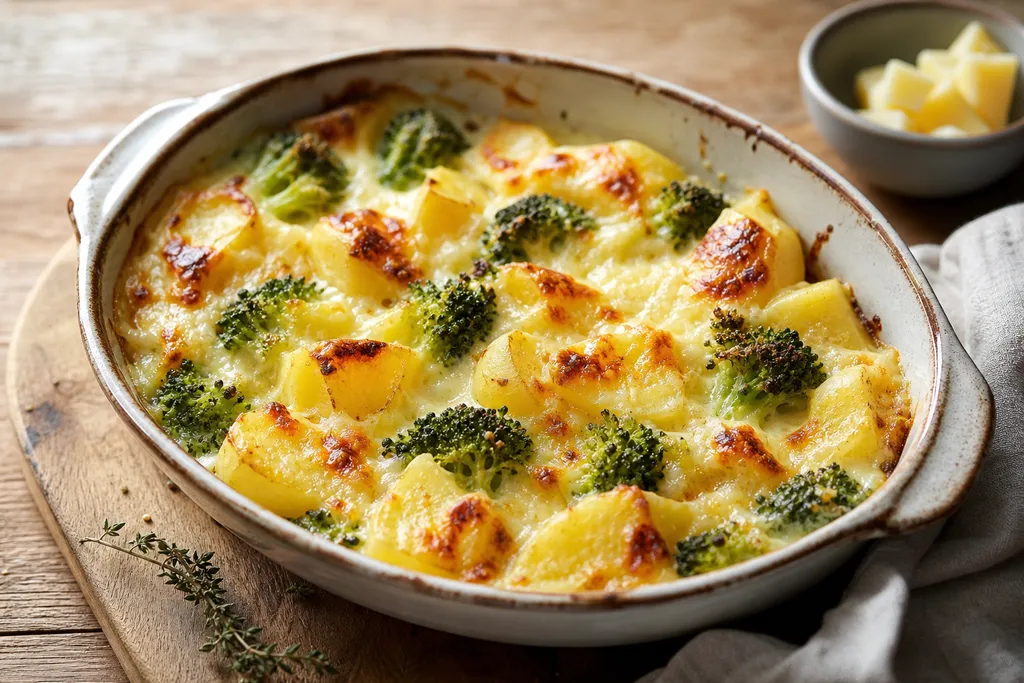 Gratin de Brocolis et Pommes de Terre