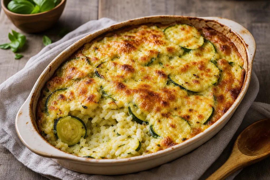 Gratin de Courgettes au Riz