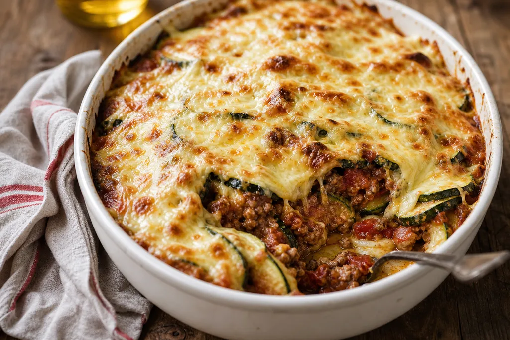 Gratin de Courgettes à la Viande Hachée