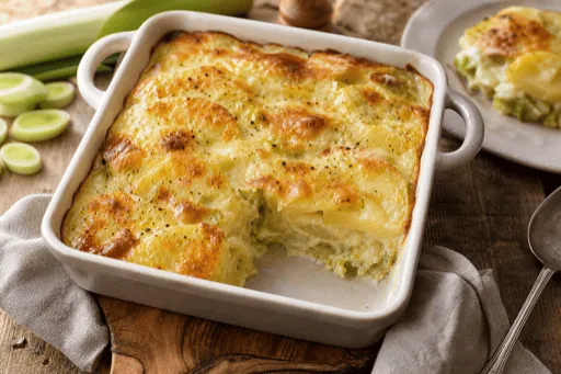 Gratin de Poireaux et Pommes de Terre