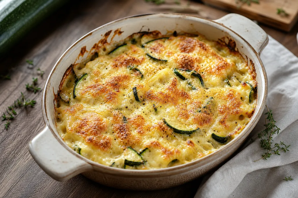 Gratin de Ravioles aux Courgettes