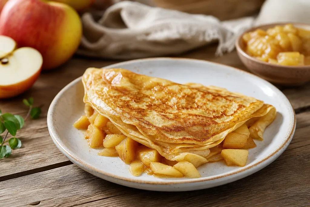 Crêpe aux Pommes à la Poêle