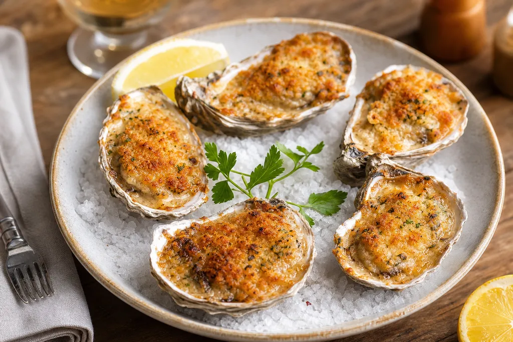 Huître Gratinée au Four