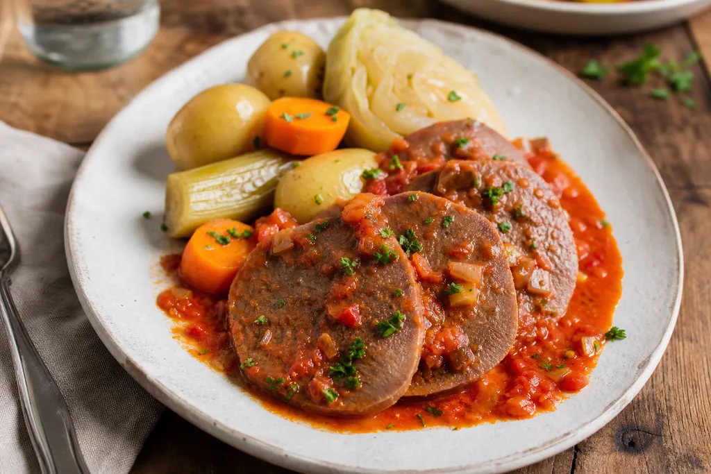 Langue de Bœuf Sauce Tomate
