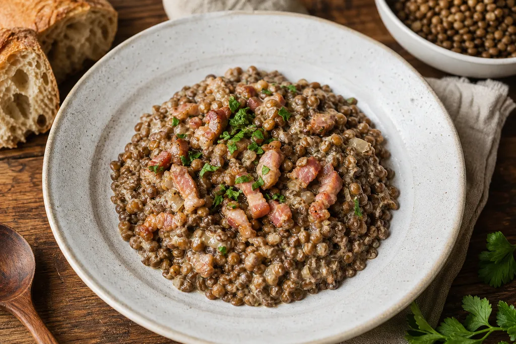 Lentilles aux Lardons