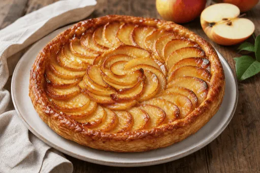 Tarte aux Pommes sur Pâte Feuilletée